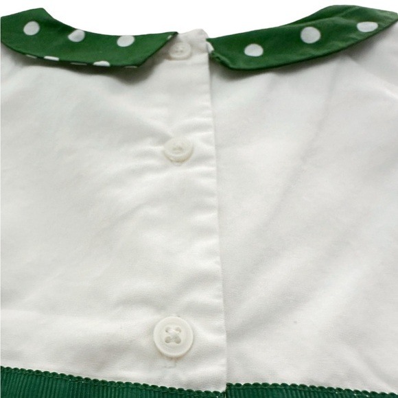 Janie & Jack | Dot Collar Pintucked Top (2T) - Picture 4 of 5
